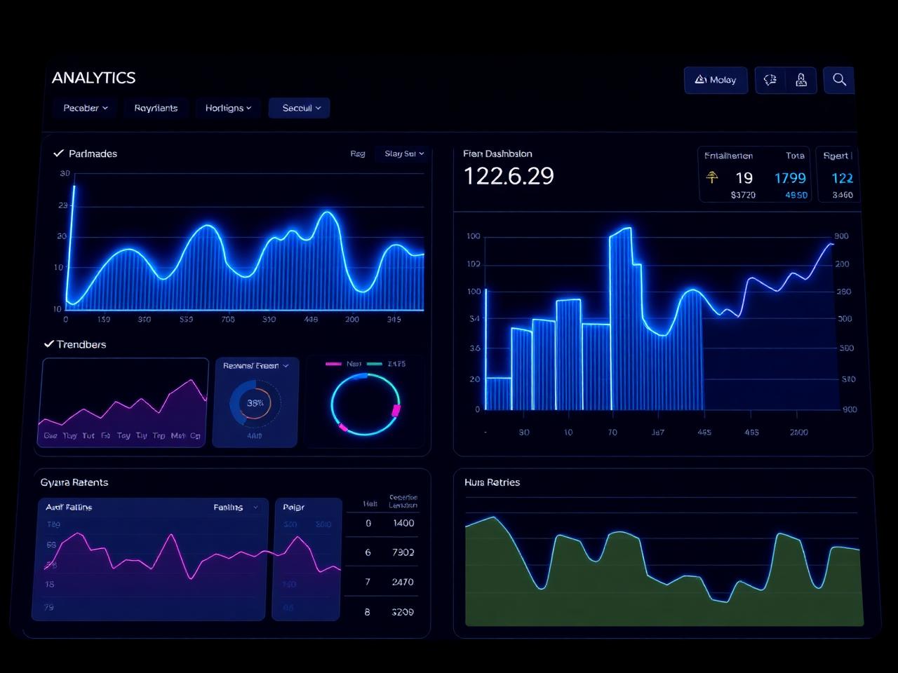 Analitik dashboard görseli